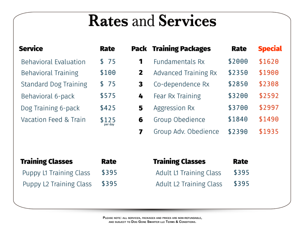 DGS Rates & Services Summary